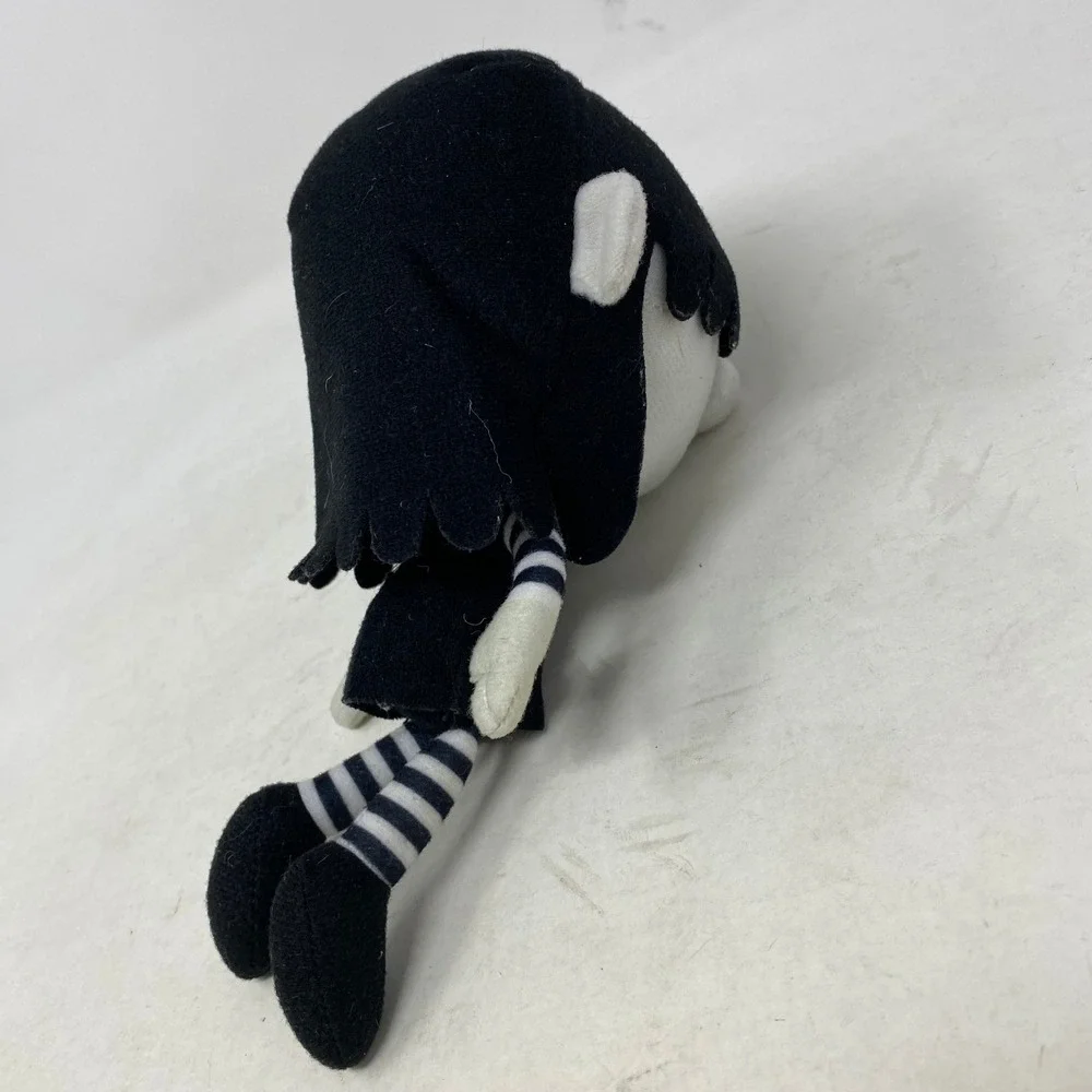 Nickelodeon The‎ Loud House Lucy Loud Goth 8 Inch Plush Doll Black White Striped